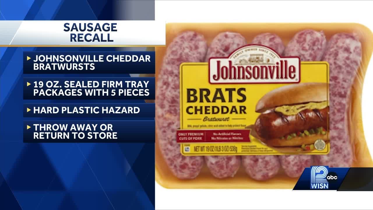 Johnsonville recalling cheddar bratwursts due to possible contamination