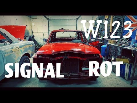 Видео: Сигнально красный W123. Мини реставрация. Part 1.