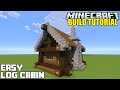 Minecraft: How To Build A Small Log Cabin Tutorial (Easy Survival Minecraft House ) Minecraft: How To Build A Small Log Cabin Tutorial (Easy Survival Minecraft House )