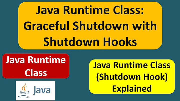 Java Runtime class (shutdown hook_V1)