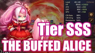 The Power BUFFED Alice, she is new tier sss monster for turn2 team😁😁😁【Summoners War RTA】