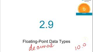 CH 2-2 Data Types & Assignment