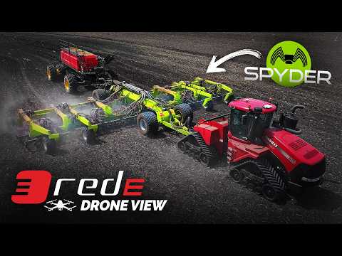 トランカータ seeding ハイブリッド K-Hart Spyder Drill Seeding in North Dakota | Aerial Footage - YouTube
