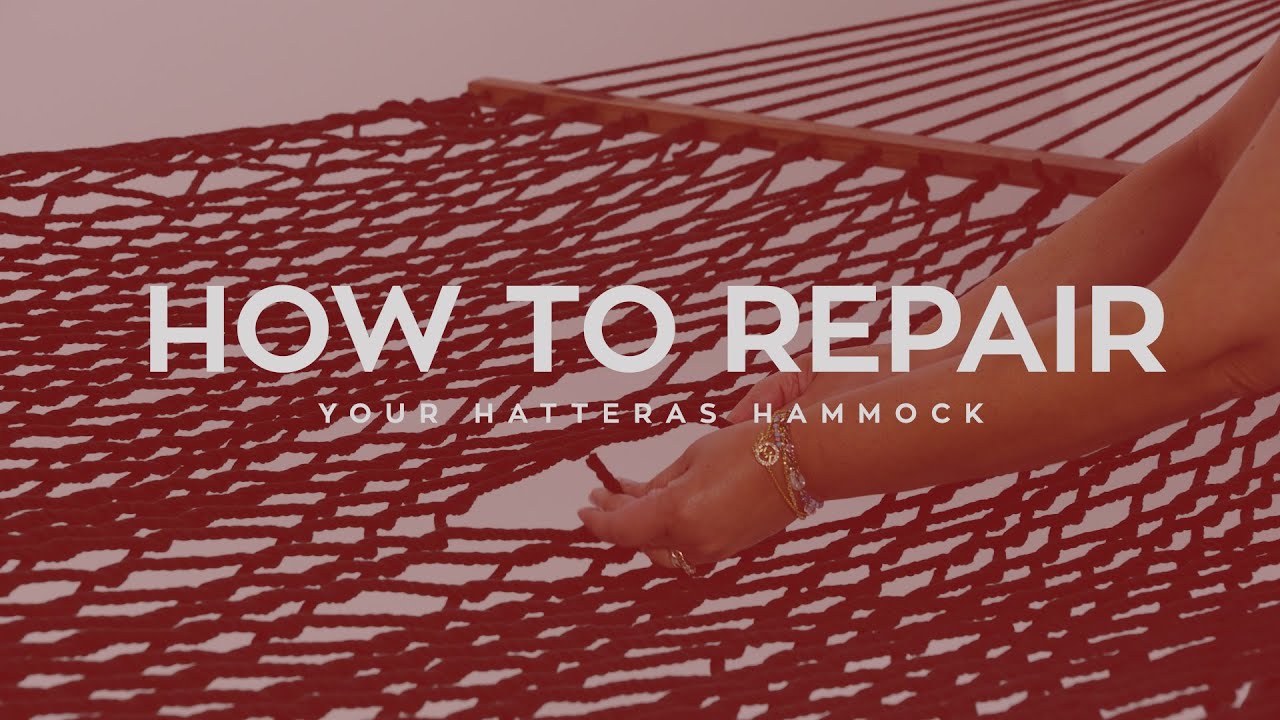 Restoring Rocking Hammock How to Repair Your Hatteras Hammock with Our Rope Repair Kit - YouTube