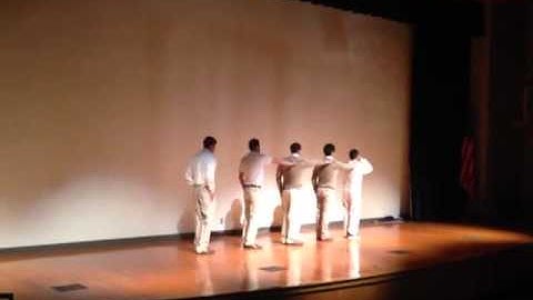 Lambda Theta Phi Saluting at UTA MGC Showcase