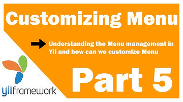 Learn Yii Framework Part 5: Yii Understanding and Customizing Menu