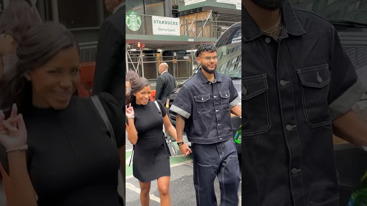 Amaya Espinal and Bryan Arenales hold hands at Today Show! 
