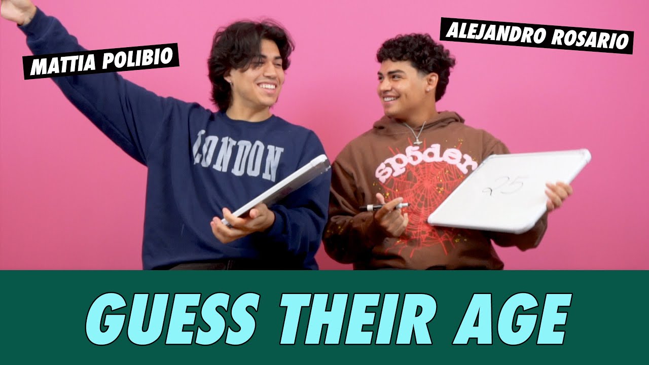 Mattia Polibio vs. Alejandro Rosario - Guess Their Age