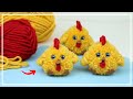 Как сделать Цыпленка из Пряжи 🐣🧶🐥 Pom Pom Chicken Making Idea - DIY NataliDoma