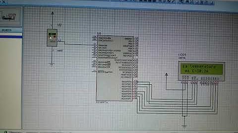 SENSOR LM35 CON PIC16F877A | LCD 16X2