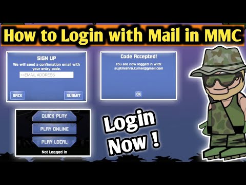 How to login with mail id in mini militia classic | Mini Militia Classic Mail id login !!