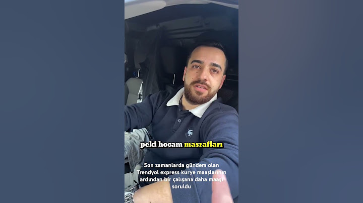 Trendyol express kurye maaşlarının ardından bir çalışana daha maaşı soruldu