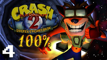 Crash Bandicoot 2: Cortex Strikes Back - 100% Walkthrough - Part 4