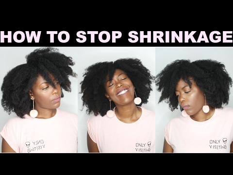 How To Stop Shrinkage On Natural Hair Youtube