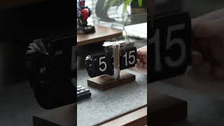 Time meets style with Flip Page Desk Clock! ⏰✨Modern, sleek | #HomeDecor #DeskClock | Matteor Studio