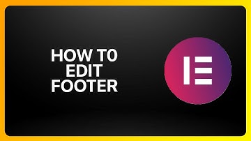 How To Edit Footer In Elementor Website Builder 2025! Tutorial