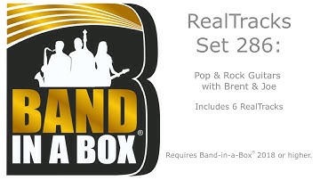 Band-in-a-Box® 2018 - RealTracks Set 286: Pop & Rock Guitars with Brent & Joe