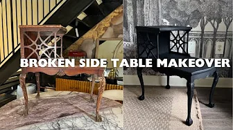 BROKEN Side Table Makeover