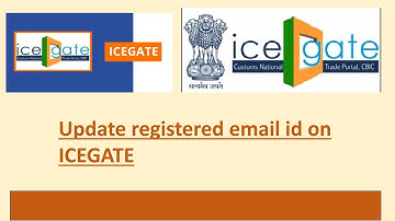 Update ICEGATE registered email id