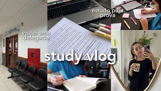 estudando direito civil, fui a uma delegacia, pesquisa de artigo e mais #studyvlog