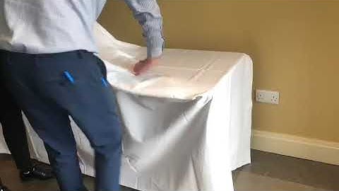 boxing a tablecloth