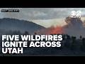 Five wildfires ignite across Utah over Memorial Day weekend, intensifying fire season