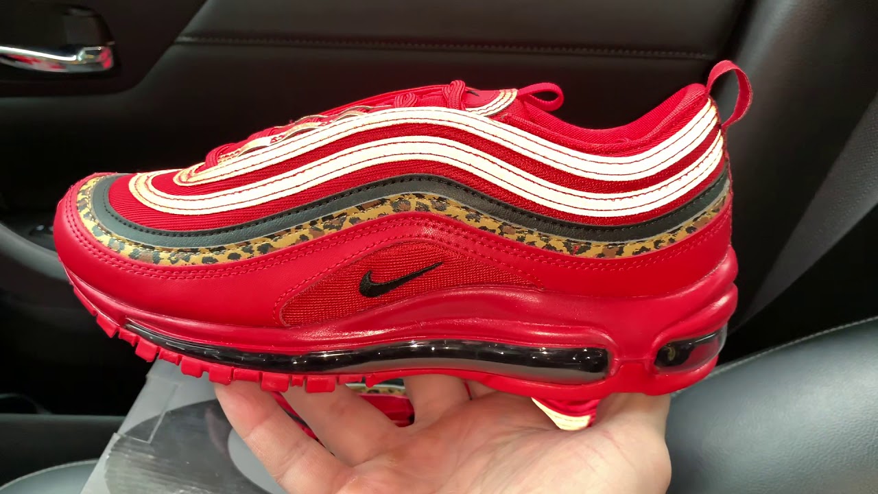 Nike Air Max 97 Leopard Pack Red womens shoes - YouTube