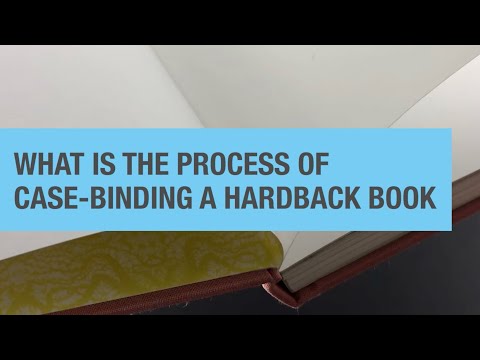 What is the Process of Case-Binding a Hardback Book #printing #bookbinding #selfpublishing