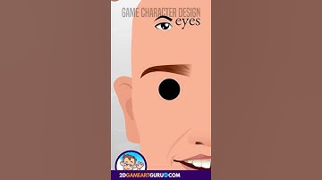 Affinity Designer Timelapse - Character Design - Create Cartoon Eyes in a Face #short