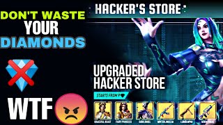 Don't Waste your diamonds in Hacker Store in free fire | Free fire New Hacker Store Details 2019 screenshot 2