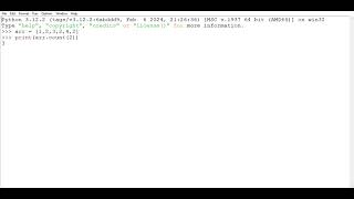 Python program : WAP in array to count occurance 