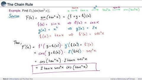 [Math 21] Lec 2.2 Differentiability and Chain Rule (Part 3 of 3)