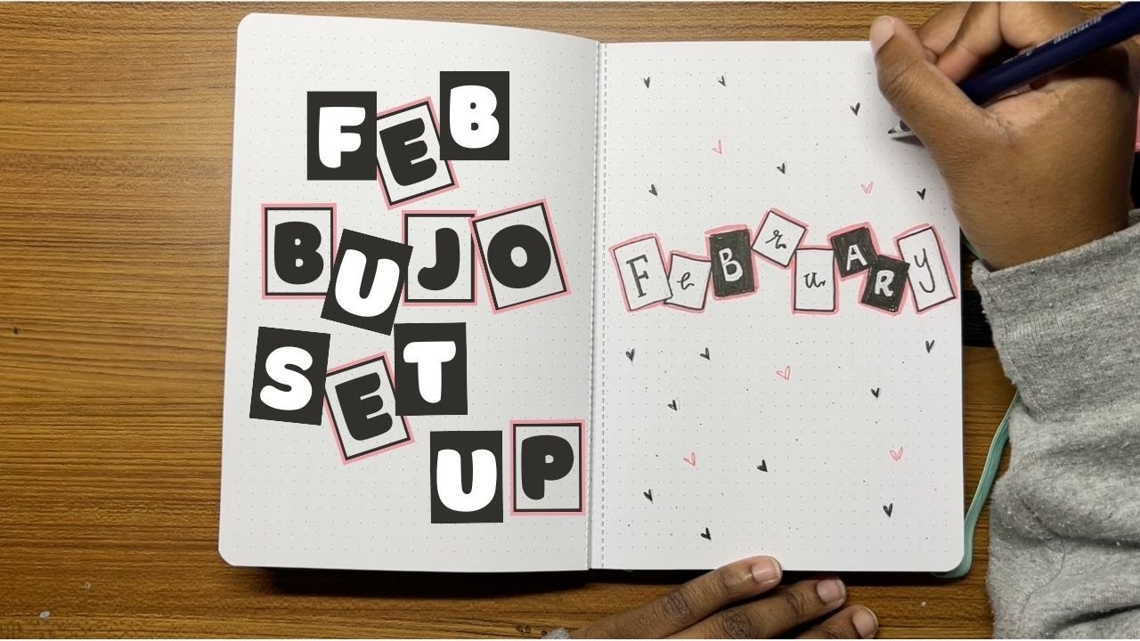 february plan with me! | 2024 bullet journal set up!