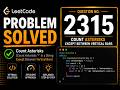 LeetCode 2315 | Count Asterisks | String Parsing with Toggle Flag | C++