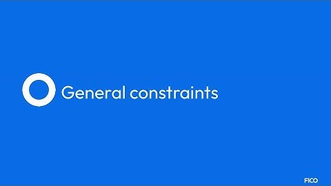 FICO®️ Xpress Python API - General constraints | FICO
