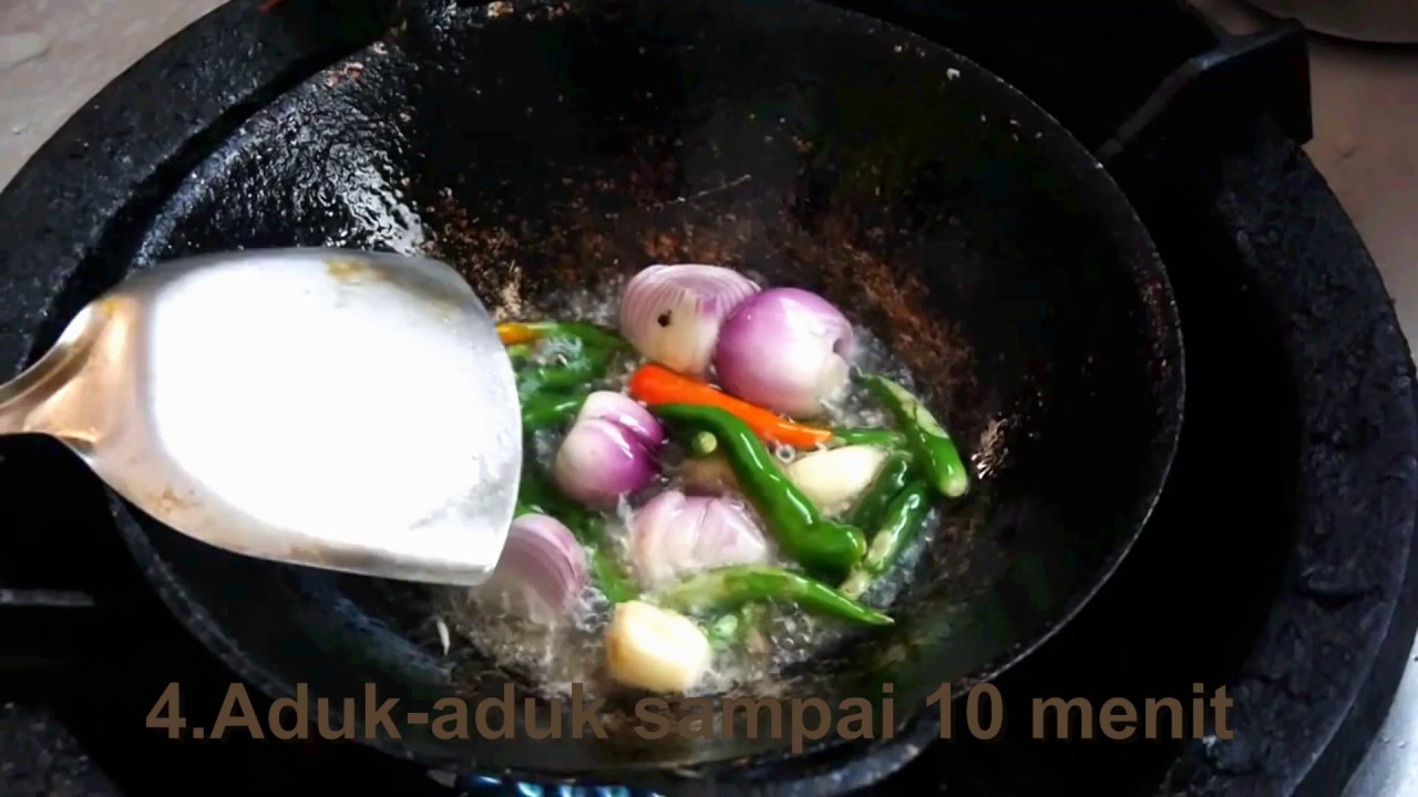 cara membuat sambal kecap goreng - YouTube