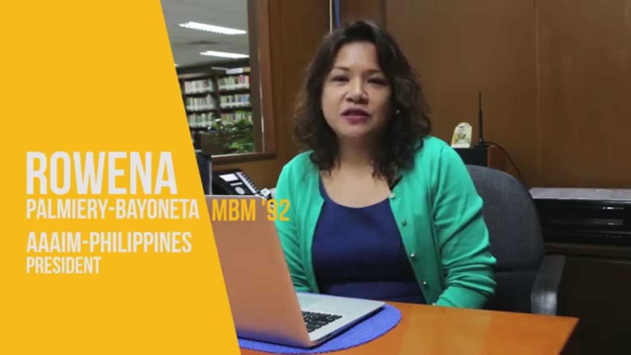 AAIM Chairperson, Wing Palmiery-Bayoneta talks about the AIM Alumni Portal.