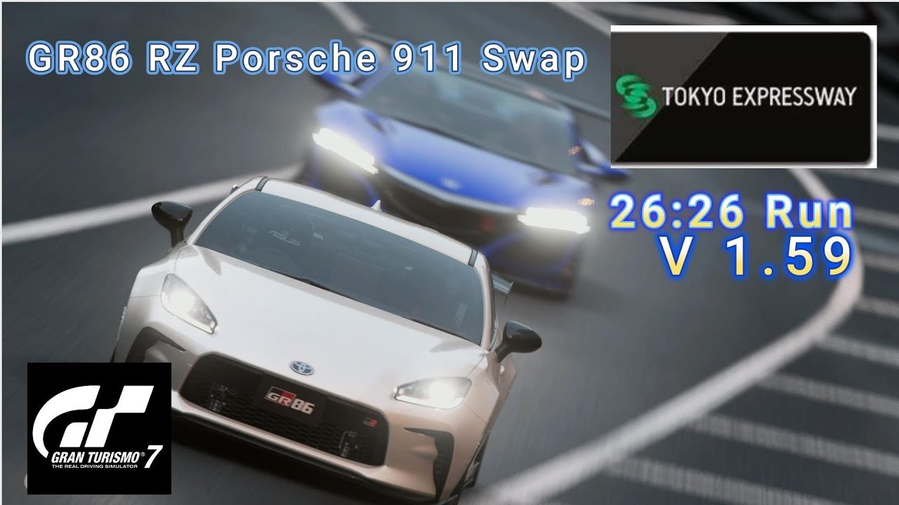 GT7 Tokyo Expressway 600 Toyota RZ Porsche 911 Swap Build V 1.59