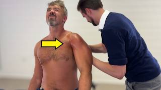 He's TWICE MY SIZE 😳 Lets FIX His Shoulder! LOUD *CRACKS* & INTENSE Muscle RELEASE - Dr. Ed💪 screenshot 4