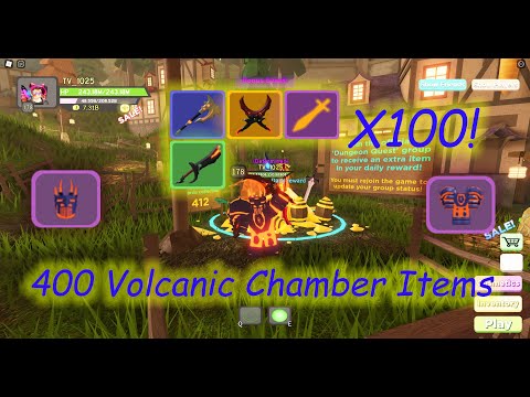 400 Volcanic Chambers Daily Reward Items During Bonus Event? ROBLOX | DUNGEON QUEST