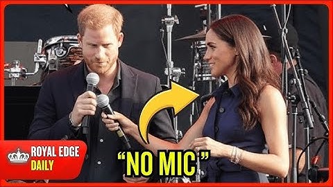 GEEN MICROFOON TOEGESTAAN! Meghan Markle moet UIT DE BUURT BLIJVEN van Harry op het podium van Ke...