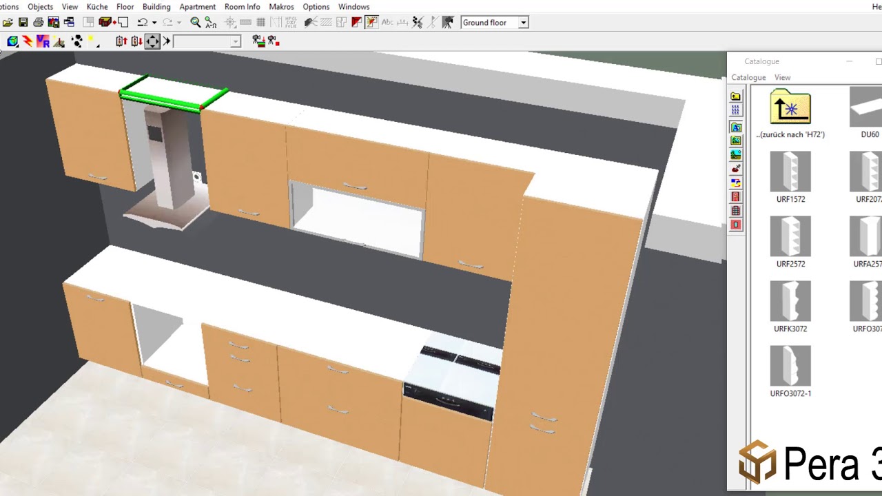 Kitchen Design Software - Pera 3D - YouTube