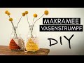 DIY Makramee Flaschendeko / Vasenstrumpf als Geschenkidee - Altglas Recycling Upcycling