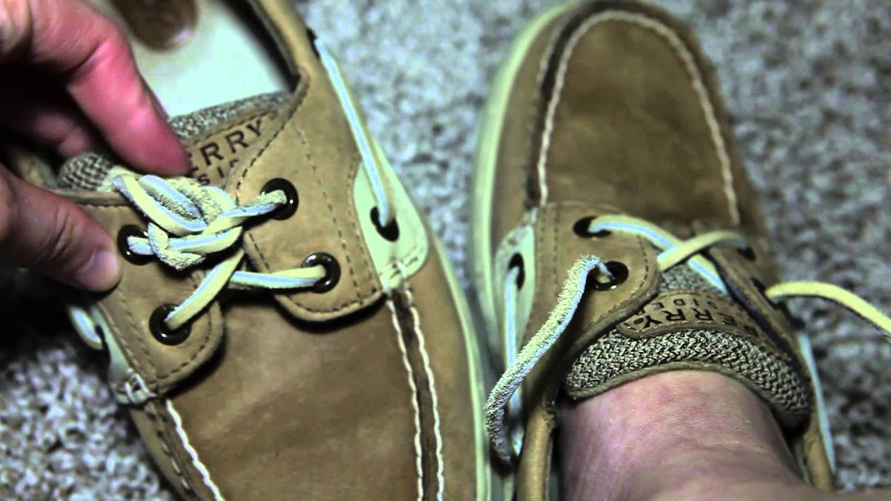 HOW TO: Tie Your Sperry's Two Different Ways - YouTube