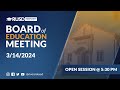 Live stream rusd board meeting 3142024