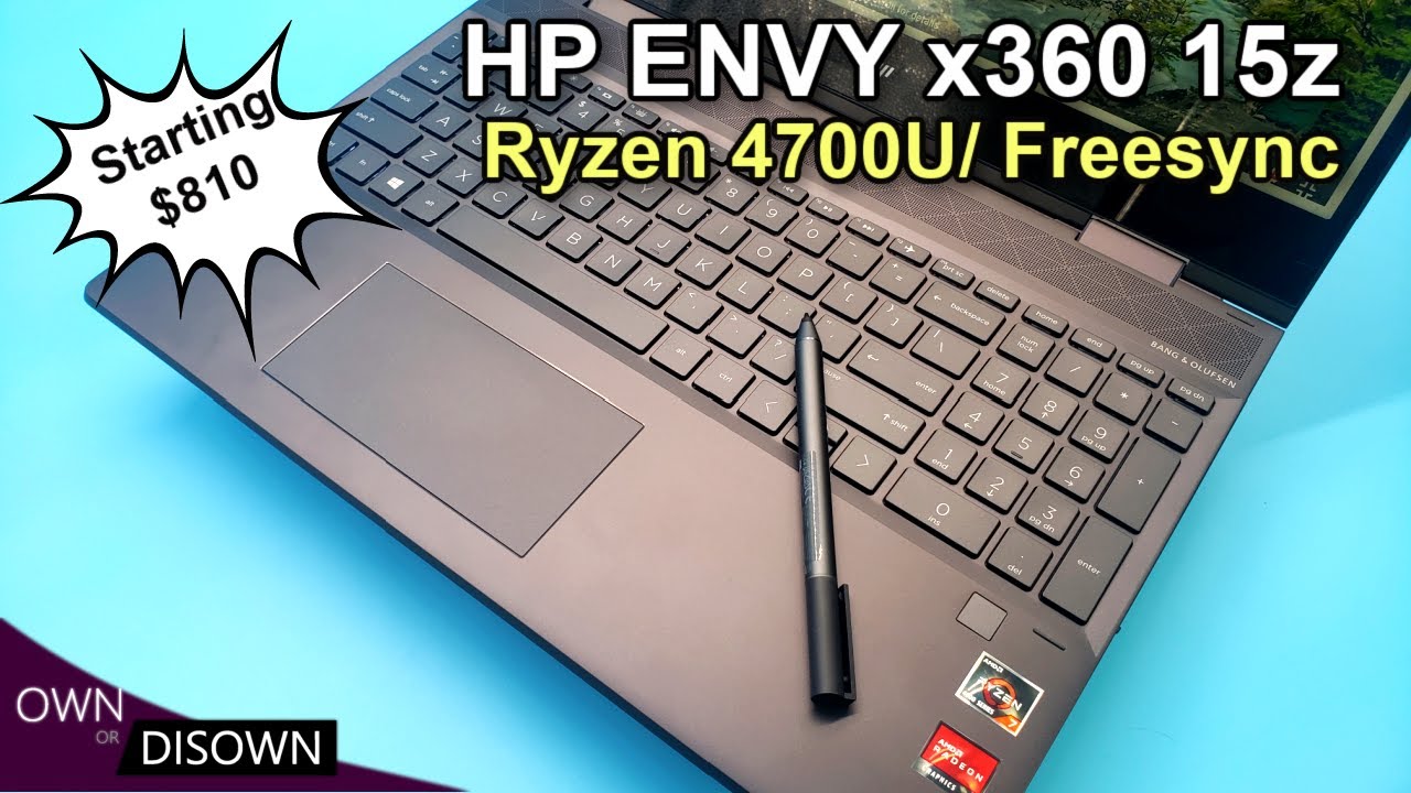 RYZEN 4700U is AWESOME - HP ENVY x360 15z ONLY $810 ! - YouTube