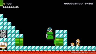 Super Mario Maker   Ice Cage \& Bowser Fight Direct Feed   SDCC