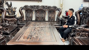 Bộ minh quốc voi tay cột 16-12 món gỗ mun siêu đẹp đã chính thức có chủ mới 0936183866-0968626280