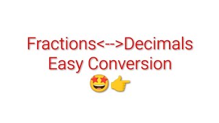 Fractions & Decimals conversion #conceptualmaths#rationalnumbers #fractions#decimals#easymaths#maths