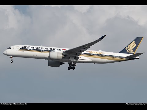 Singapore Airlines 38 Singapore To Los Angeles A350 900